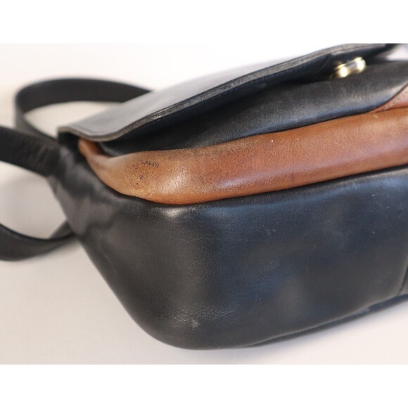 Frank Clegg Handcrafted Smooth Leather Flap Crossbody Shoulder Handbag Purse - Picture 11 of 16